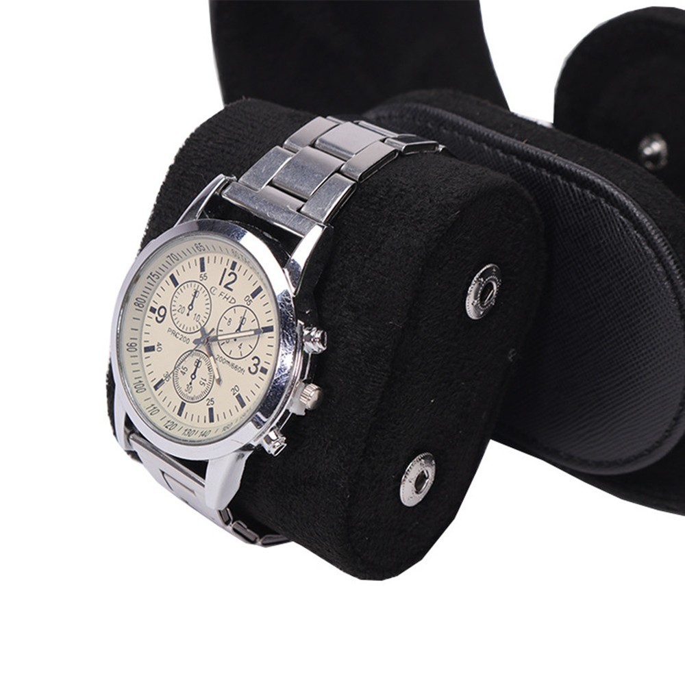 PU Leather Watch Storage Case Dustproof Protection Box Single Presentation r