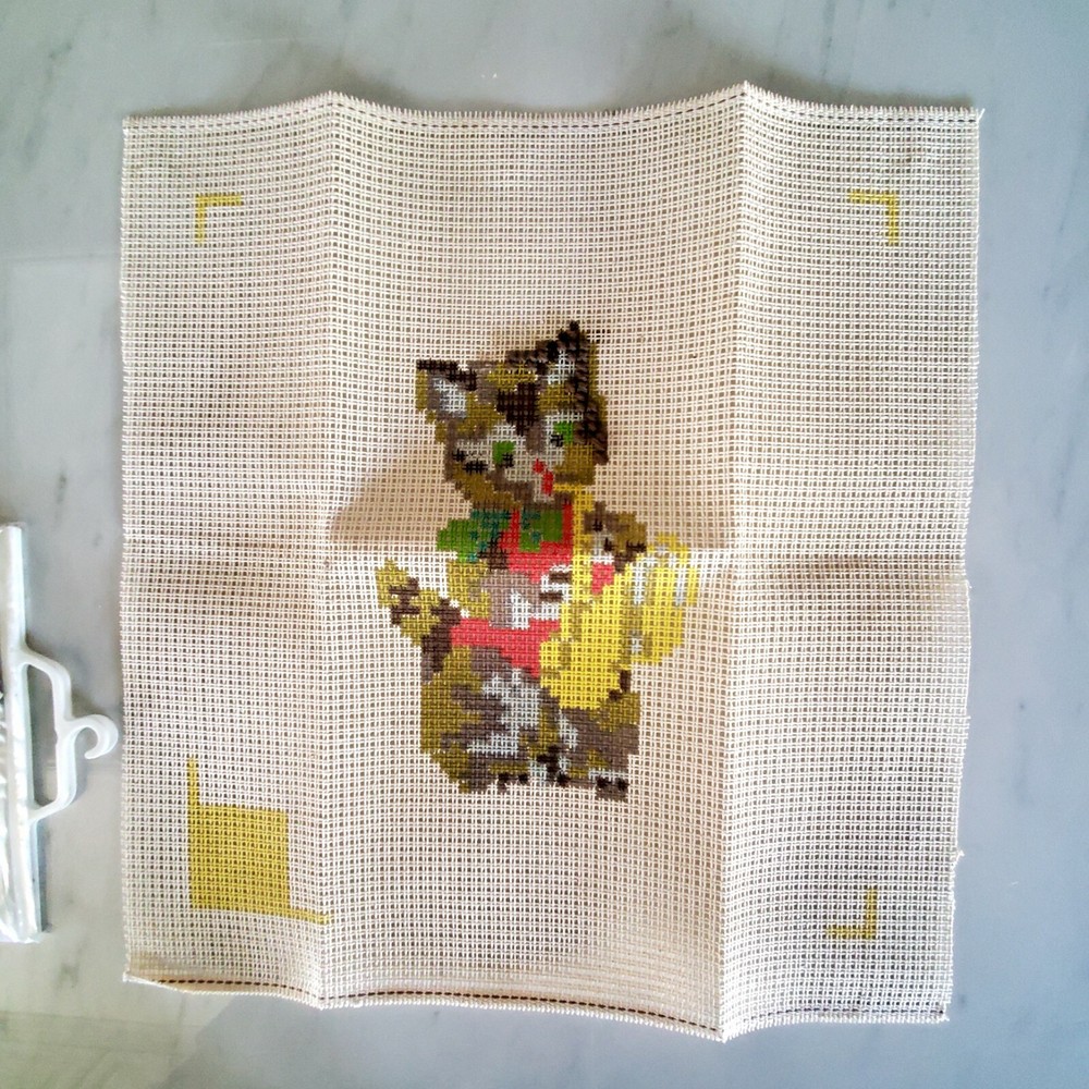 Needlepoint Canvas - Happy Cat - Scheepjes