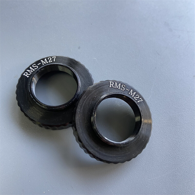 2PC Microscope Objective Lenses Adapter Ring RMS to M27 Objective Extension Ring