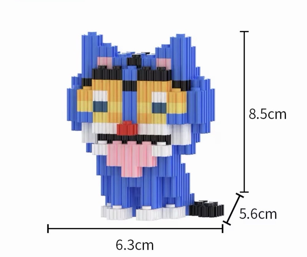 K-pop Hunters Derpy Tiger Inspired Micro Building Block Set- Mini Blocks