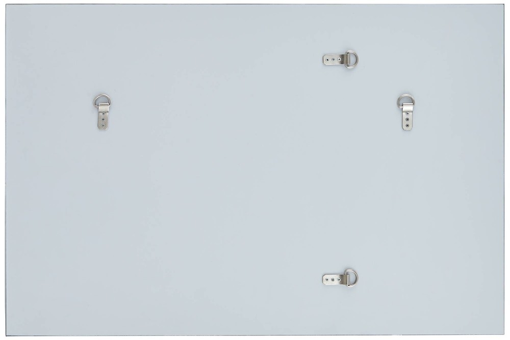 Relevei Silver 26" x 39" Rectangular Wall Mirrors Set of 2
