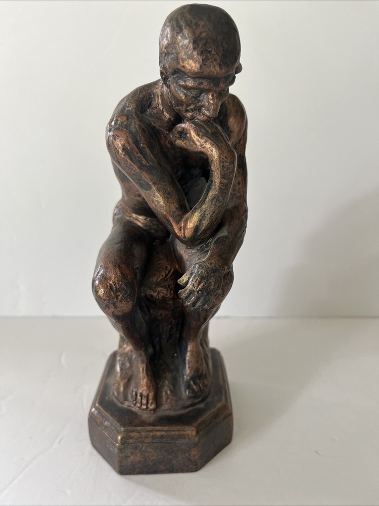 Vtg Heavy Solid Rodin’s The Thinker (Thinking Man)