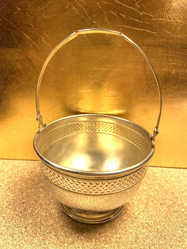 Cartier Sterling Silver Bowl With Cobalt Insert