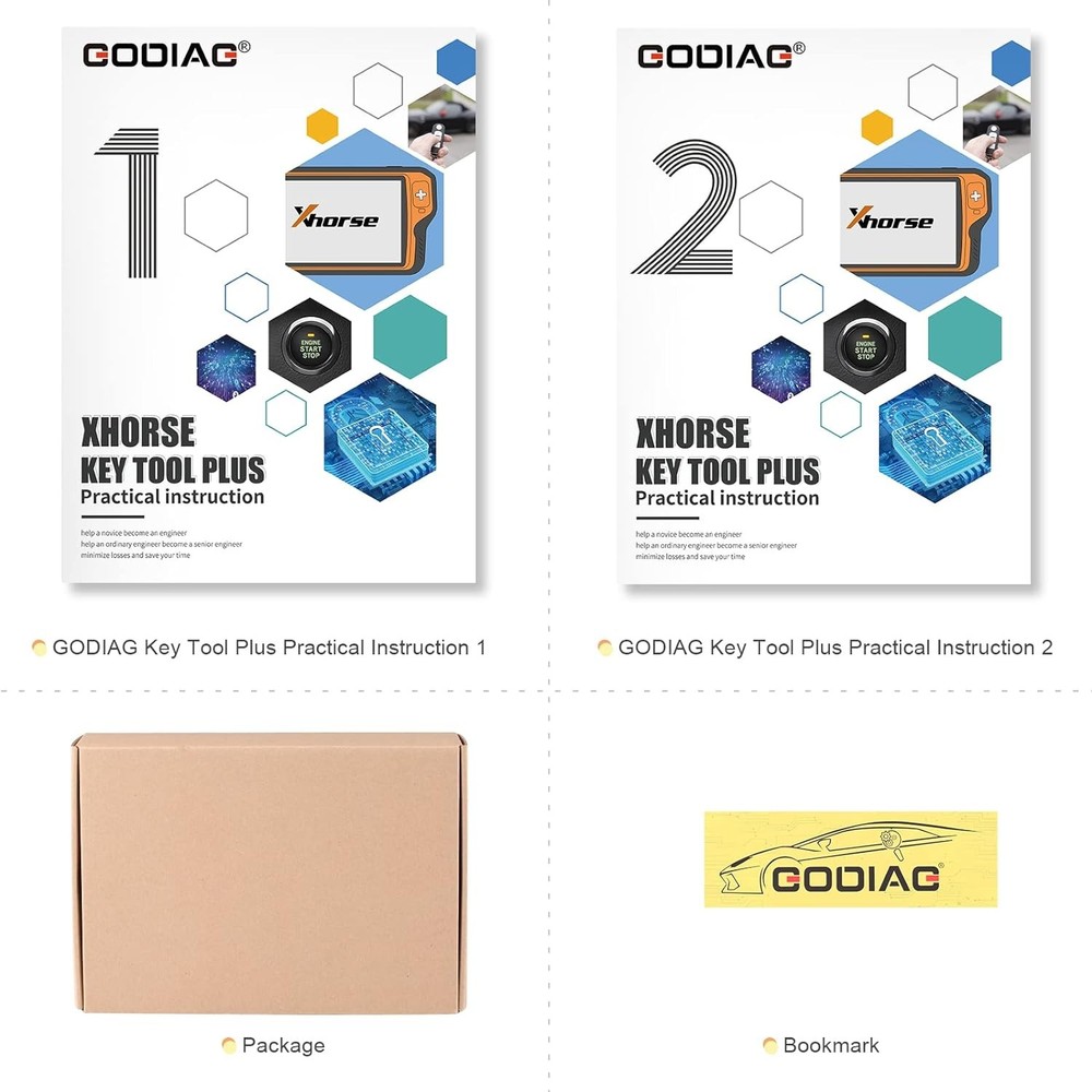 GODIAG Key Tool Plus Practical Instruction 1&2 Two Books for Vehicle Engineer