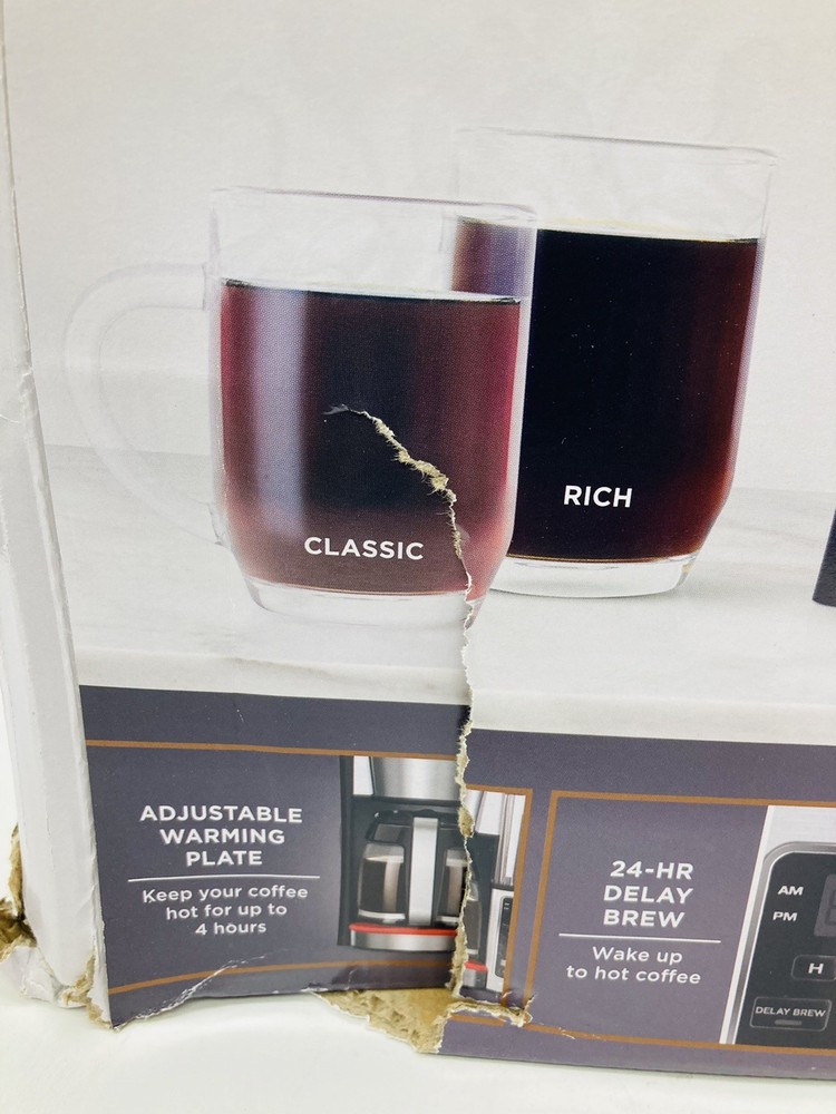 Ninja Programmable 12 Cup Coffee Maker Custom Brew Strength.