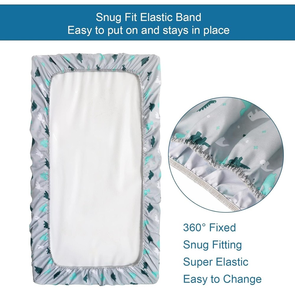 Soft Pack N Play Mattress Sheets Fits Graco Pack N Play Mini Crib Sheets 2 Pack