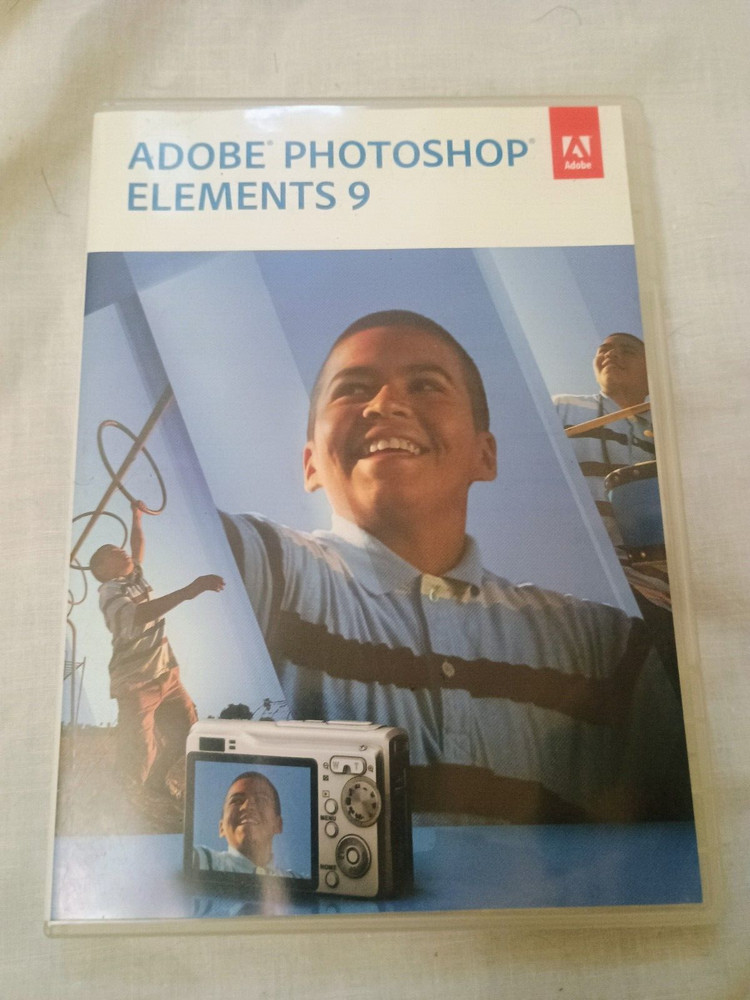 Adobe Photoshop Elements 9 (Win/Mac) 2-Discs, w/Serial Number