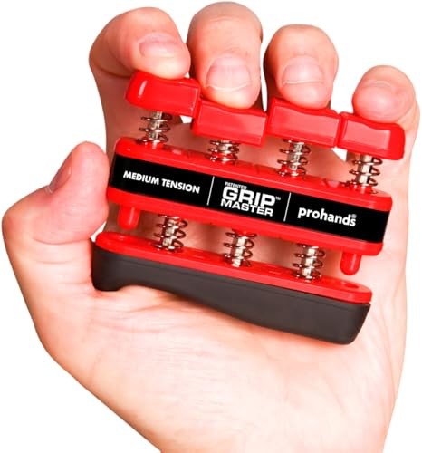 Gripmaster Hand Exerciser, Finger 7 lb (Medium Tension) Red - Gripmaster