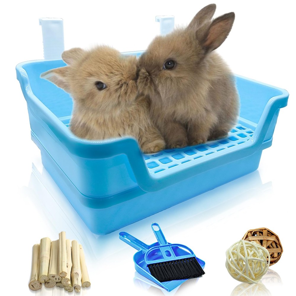 Hamiledyi Extra Large Rabbit Litter Box Corner Potty for Small Animals