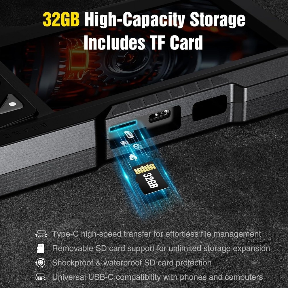 Comprehensive 1080P Endoscope Camera Kit - 4.3" IPS Display & 2 Adjustable LEDs