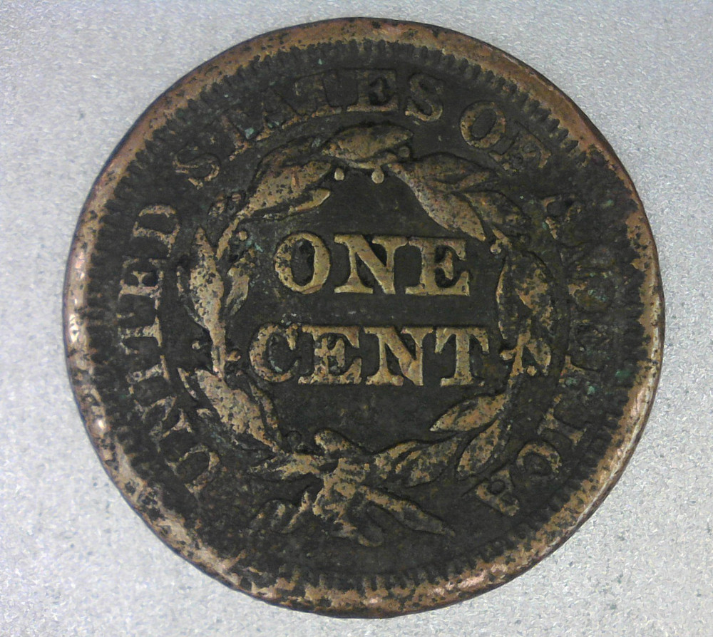 1822 Large Cent Coronet Head Plus a Free 1848 (16988-Cent-MY)