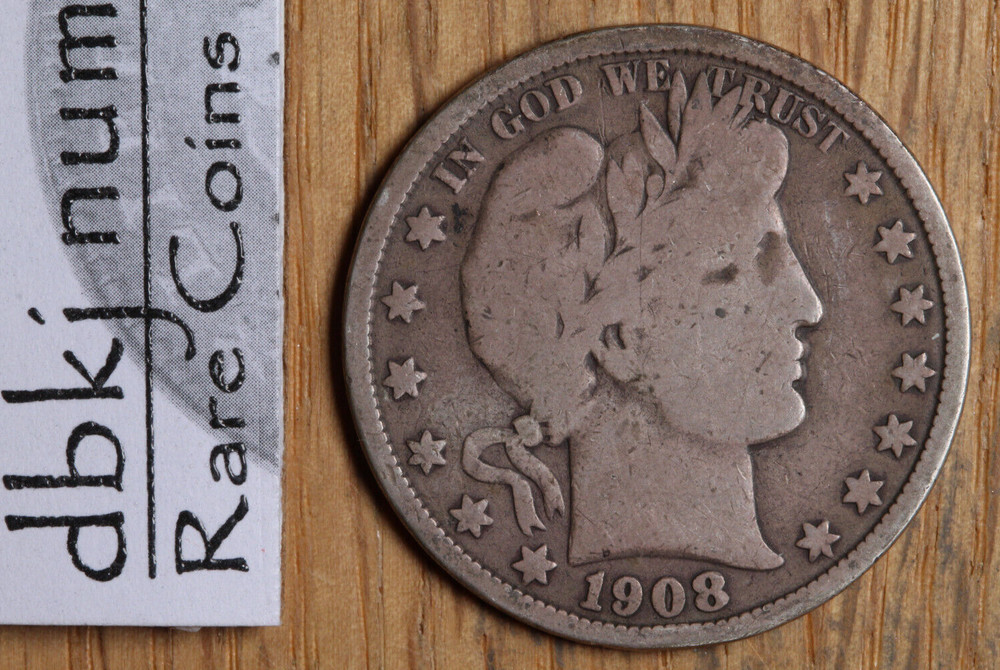 1908 O - Barber Half Dollar - VG - Very Good