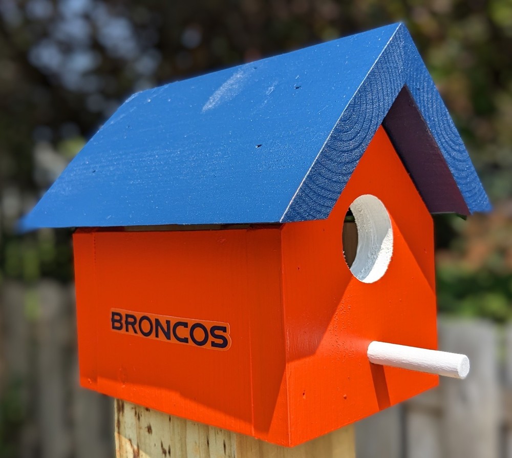 Denver Broncos Bird House