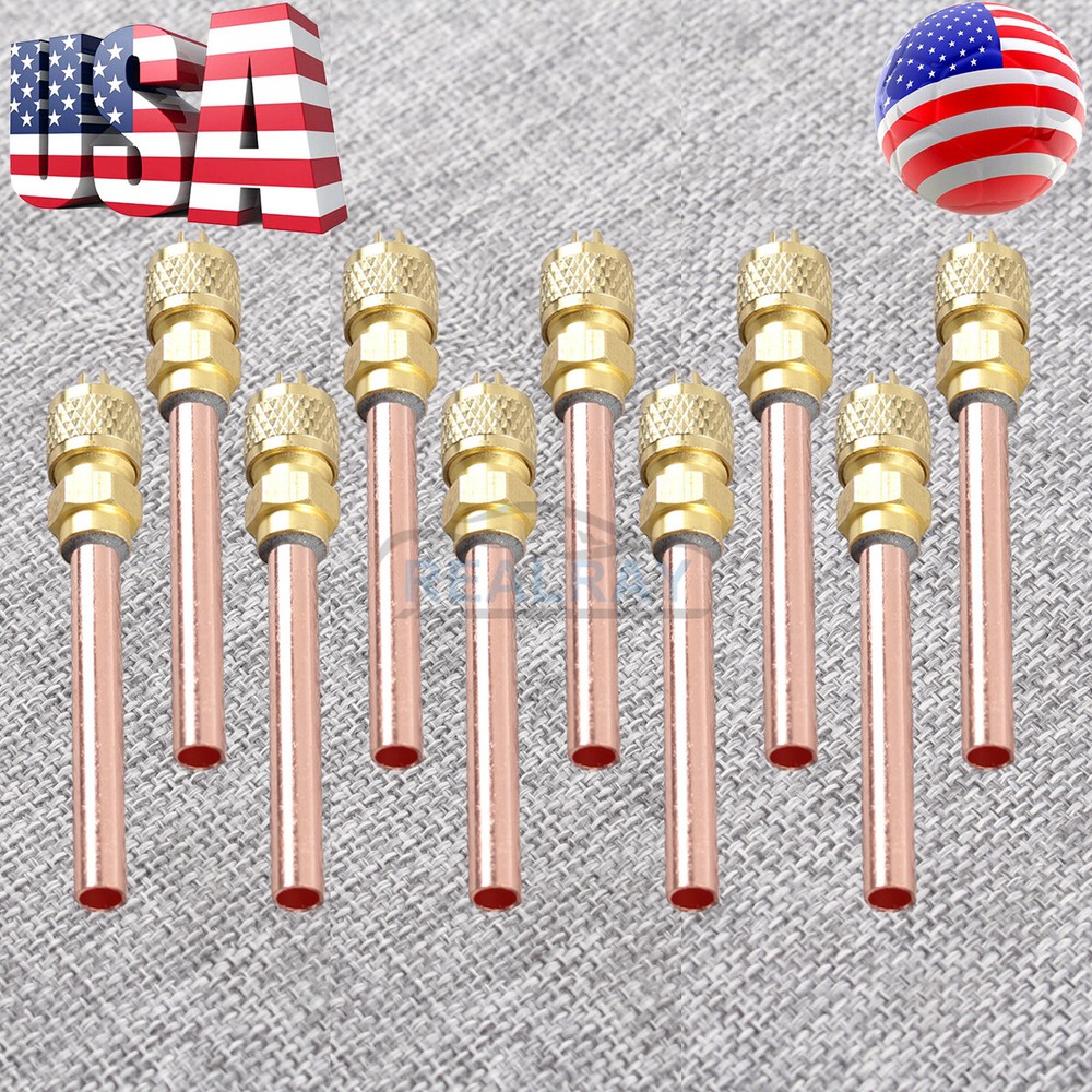 10 Service/Access Valve 1/4" SAE *1/4" OD *2.75" Stem Core AC Refrigeration Kit