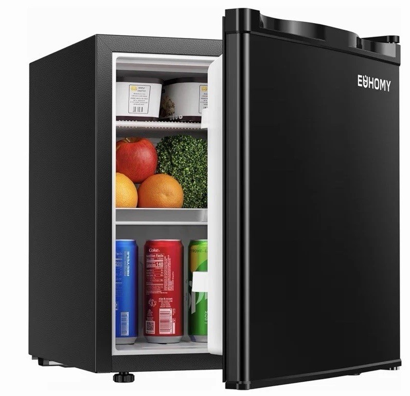 Euhomy 1.7 cu. ft. Mini Fridge Black