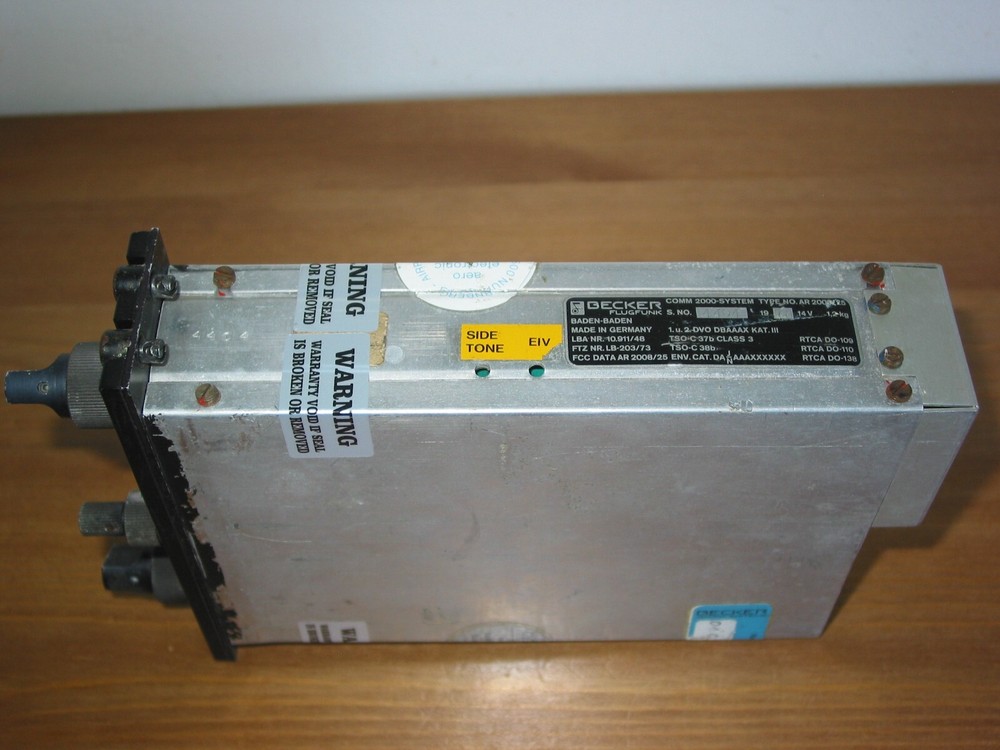 BECKER AR-2008/25 COM RADIO !!! VERY NICE AR COMM 2000 SERIES TRANSCEIVER !!!