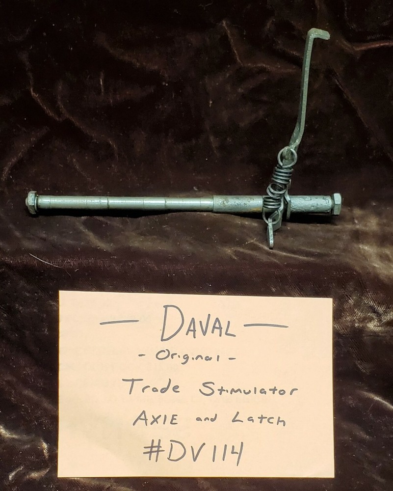 ORIGINAL DAVAL TRADE STIMULATOR AXLE & LATCH ORIGINAL #DV114