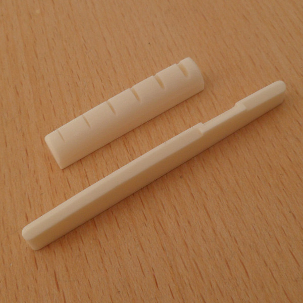Real Bone Acoustic Guitar Cattle Bone Nut and Solt Saddle