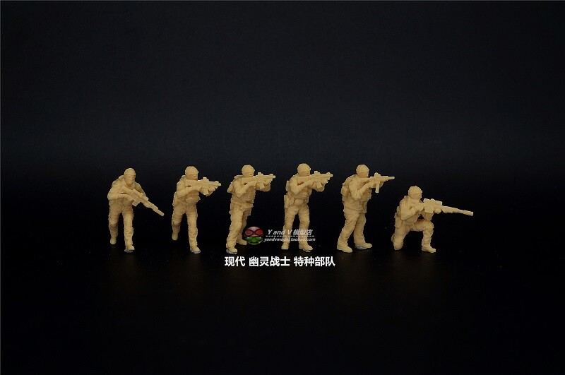 1/72 Modern "Ghost Warrior Special Forces"6 man group model(3D printed soldier)