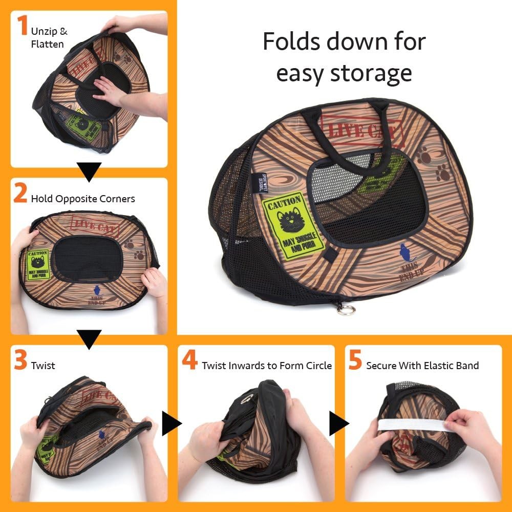 SportPet Designs Pop Open Cat Carrier (Pattern) 20", Pattern