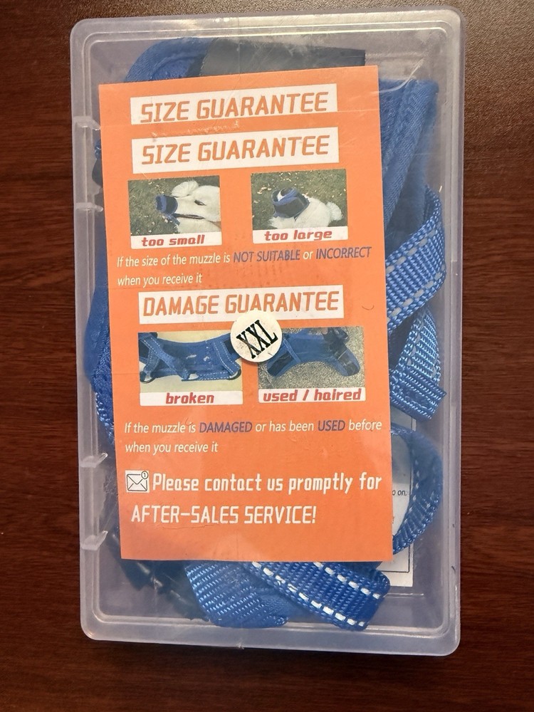 Dog muzzle XXL Blue Soft