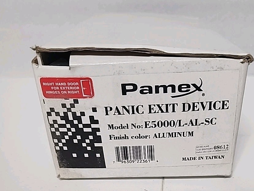 PAMEX E5000/L-AL-SC PANIC EXIT DEVICE