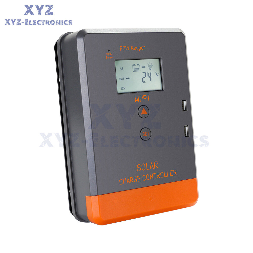 MPPT 30A 20A Solar Charger Controller 12V 24V Solar Panel Regulator LCD Dual USB
