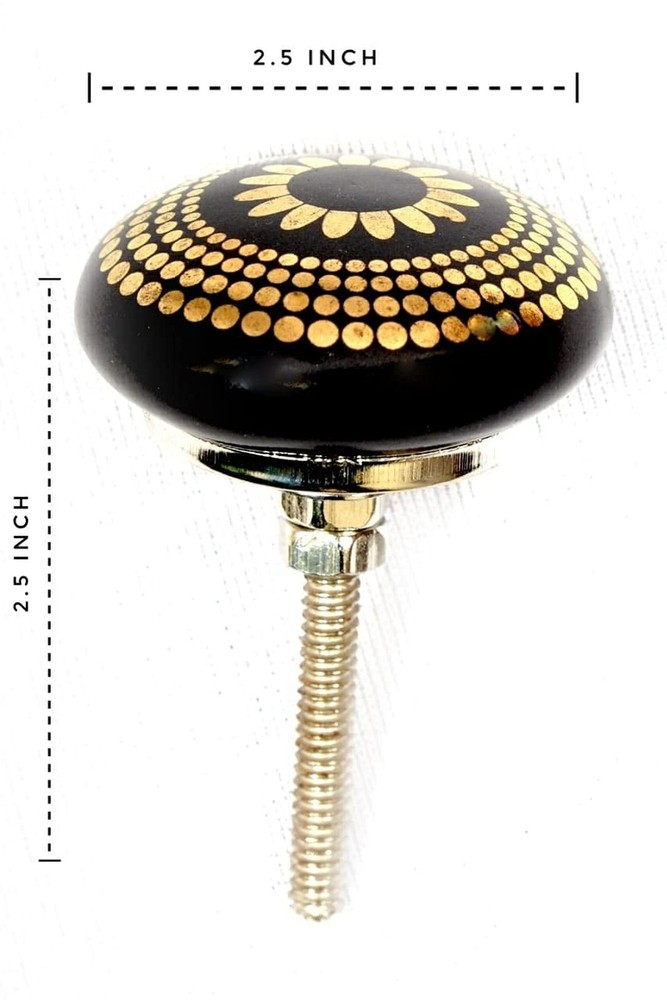 ATCUSA Vintage Multi Designed Decorative Ceramic Cupboard Kitchen Cabinet Doo...