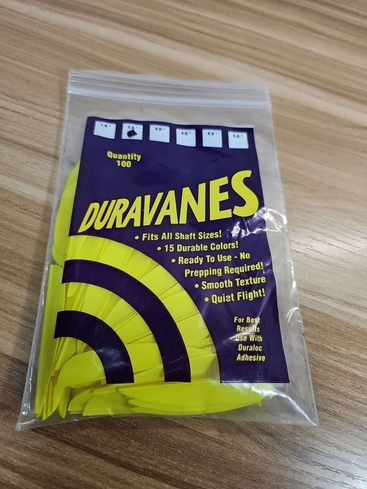 Norway Duravanes 2.5" Yellow - 100 pack