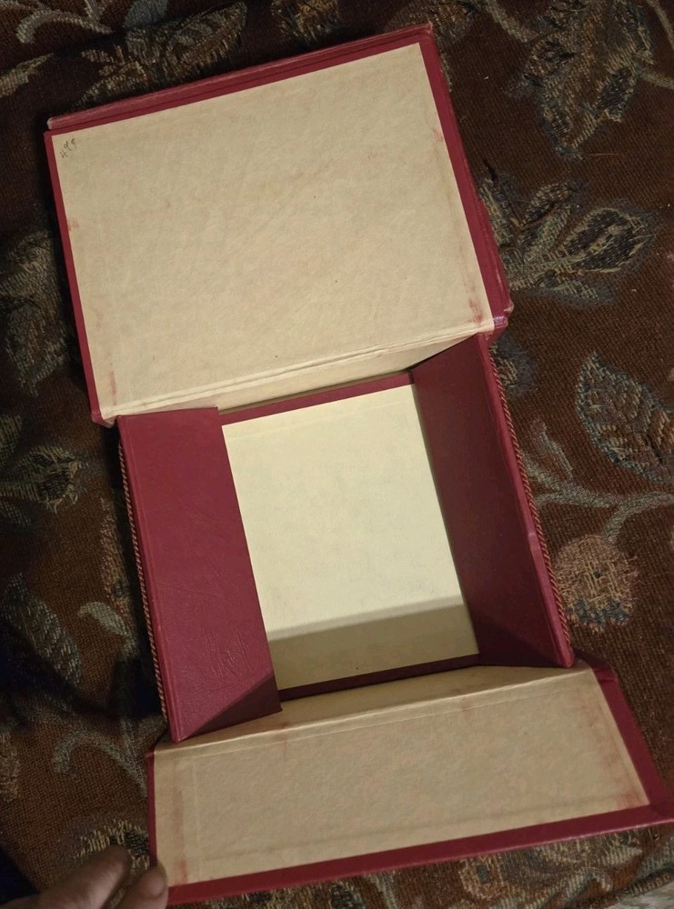 2 Vtg Victorian Style Card Stationery Keepsake Boxes