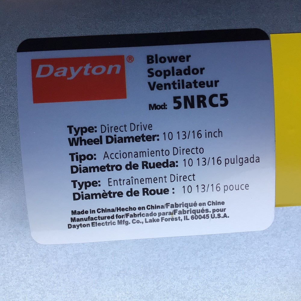 Dayton Direct Drive Blower 5NRC5