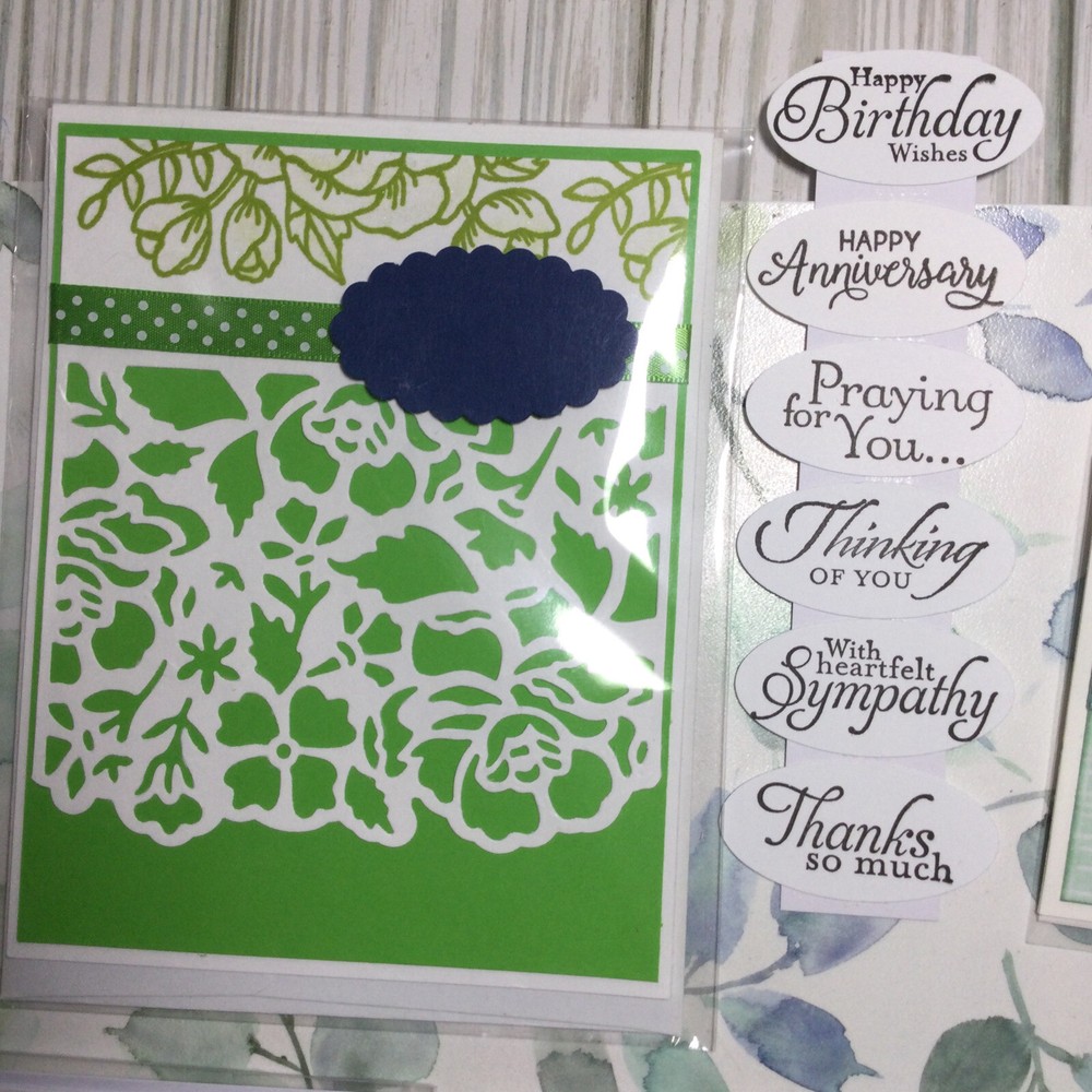 Handmade 5 Single Completed Cards - Mixed Grouping 9