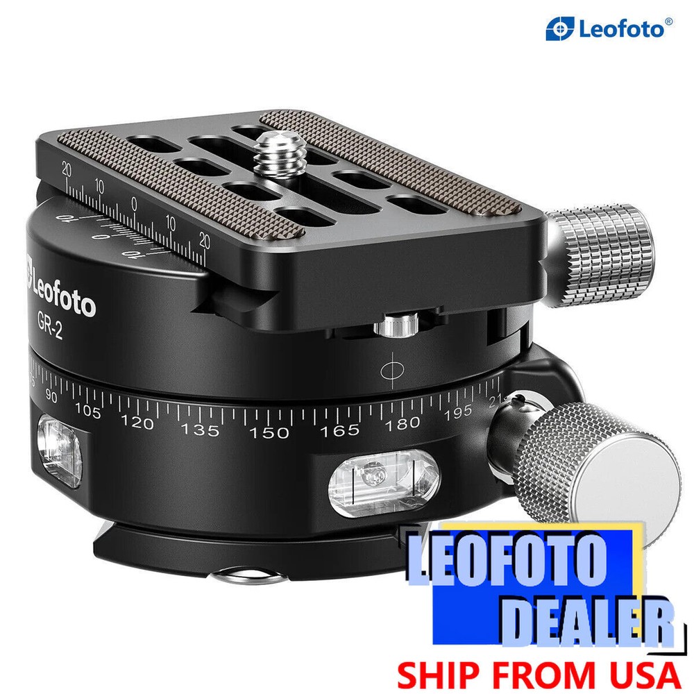 Leofoto GR-2 Geared Panning Adapter | Arca Compatible