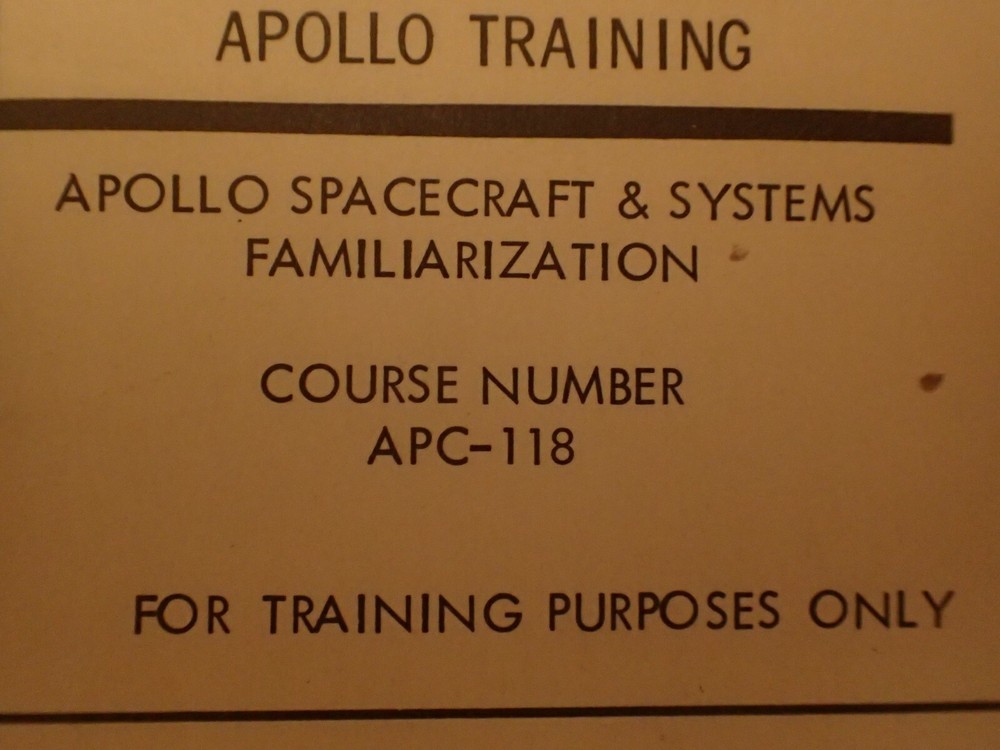 Apollo Training - Apollo Spacecraft & Systems Familiarization - APC-118