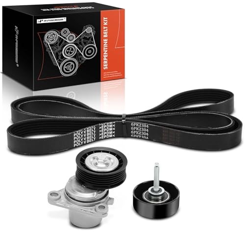 Engine Serpentine Belt Drive Kit Compatible with Mazda 6 2010 2011 2012 2013