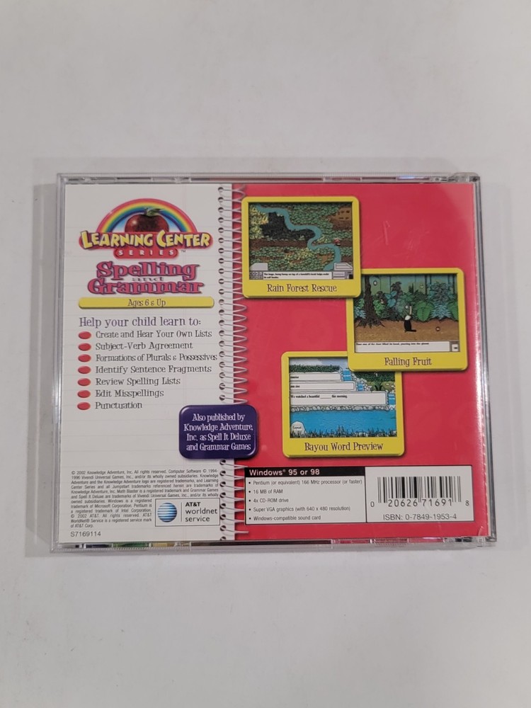 Knowledge Adventure Learning Center Series: Spelling & Grammar PC CD-ROM