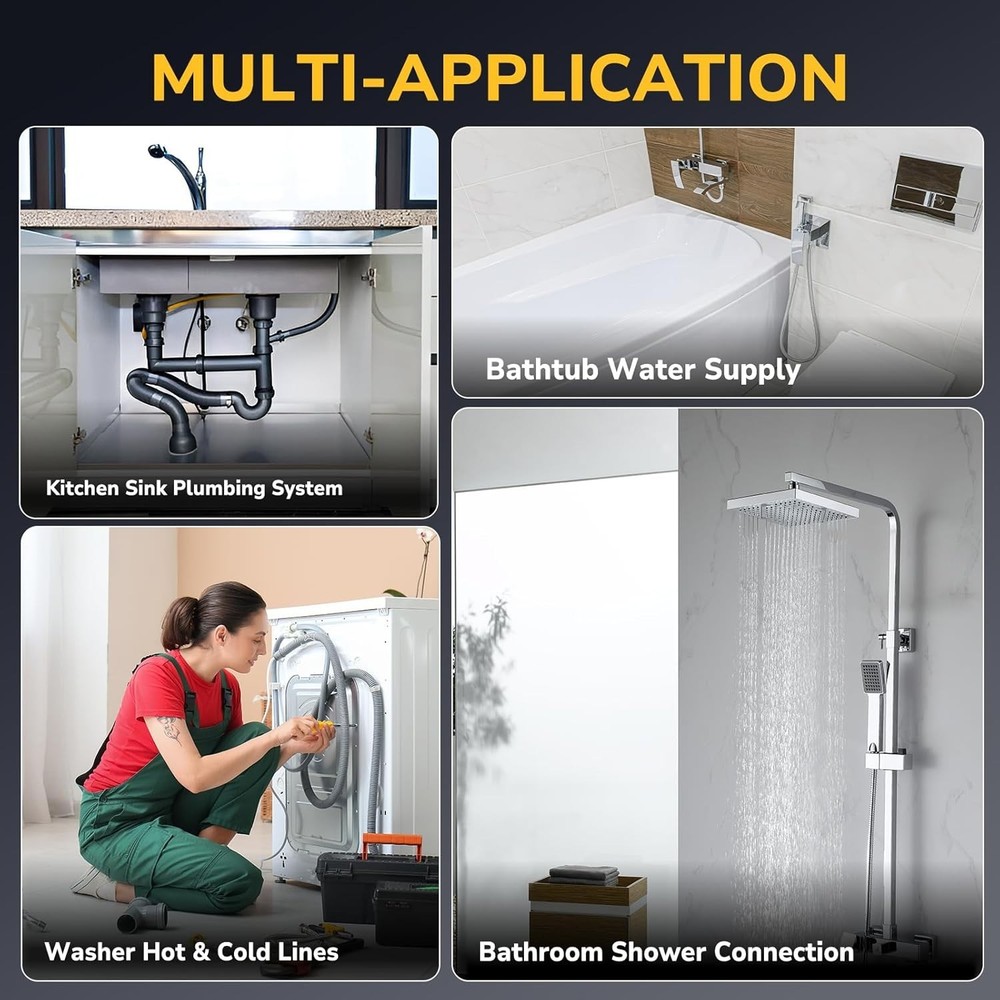 Tankless Water Heater Service Valve Kit, 3/4 Inch IPS Isolator Set with Press...