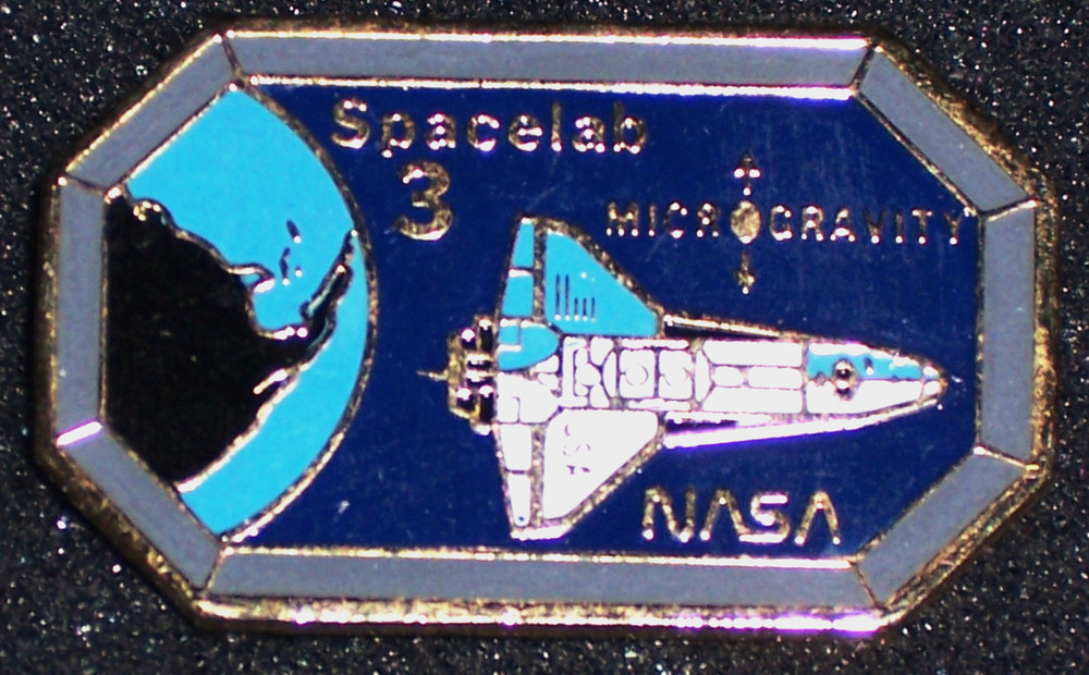 Enamel PIN - NASA - Spacelab 3 - Microgravity