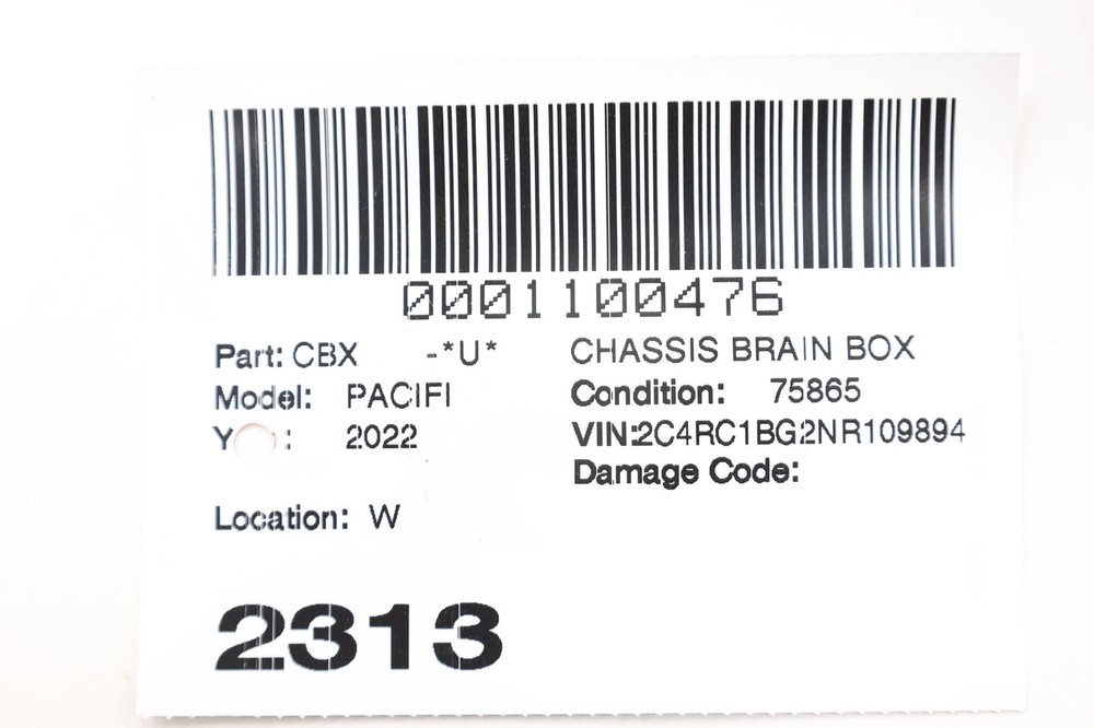 2020 - 2022 CHRYSLER PACIFICA TRANSMISSION CONTROL MODULE UNIT OEM 68425477AA