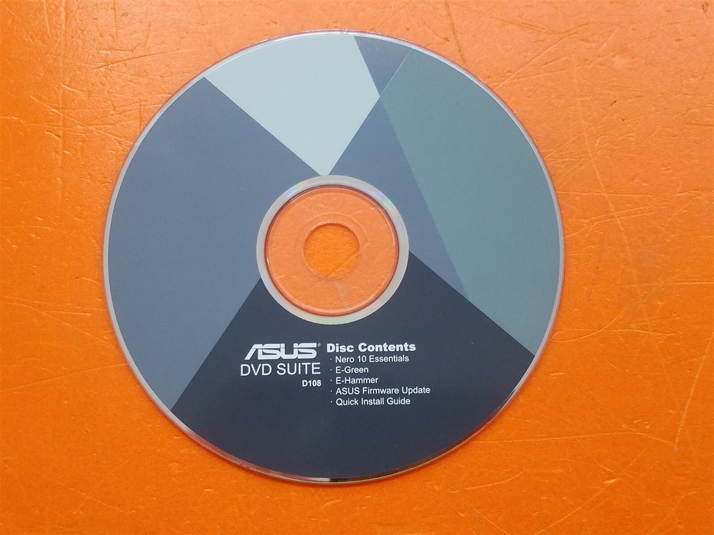 ⭐️⭐️⭐️⭐️⭐️ PC Software Disc Asus DVD Suite D108