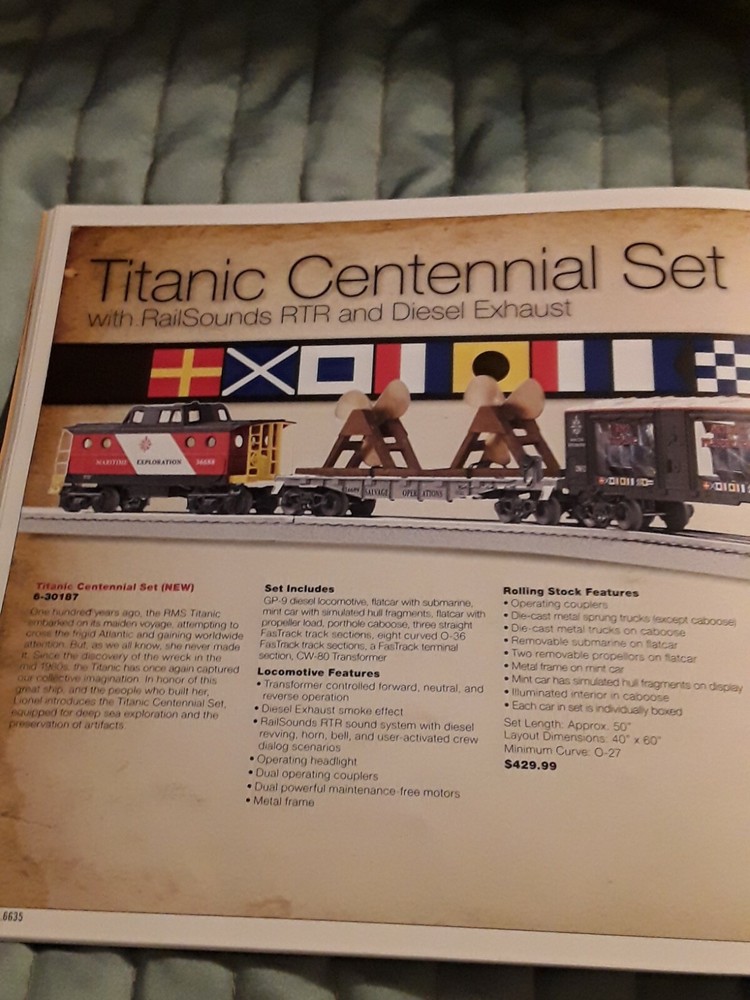 LIONEL 2012 READY TO RUN CATALOGUE