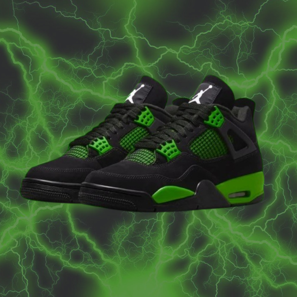 Size US 7-12 Jordan 4 Green Thunder (MEN)