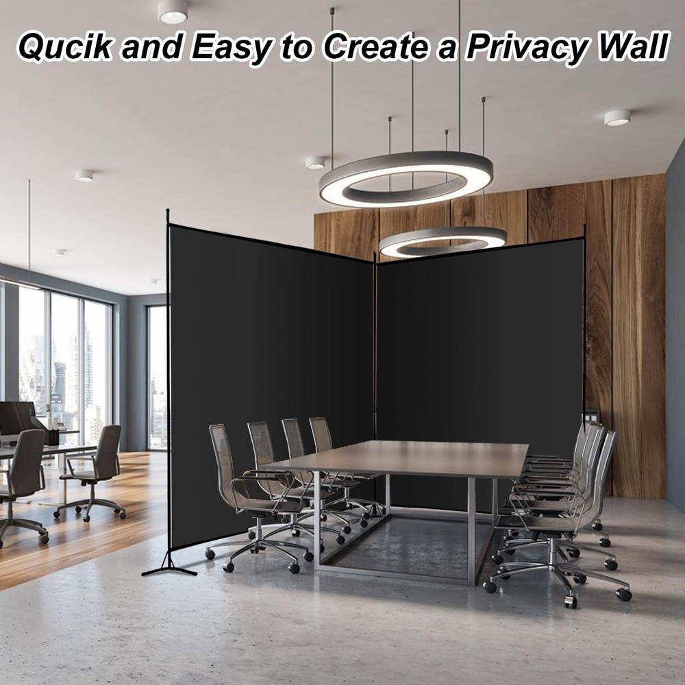 Single Large Panel Room Divider, 6 Ft Tall Privacy Screen Room Divider,Freest...