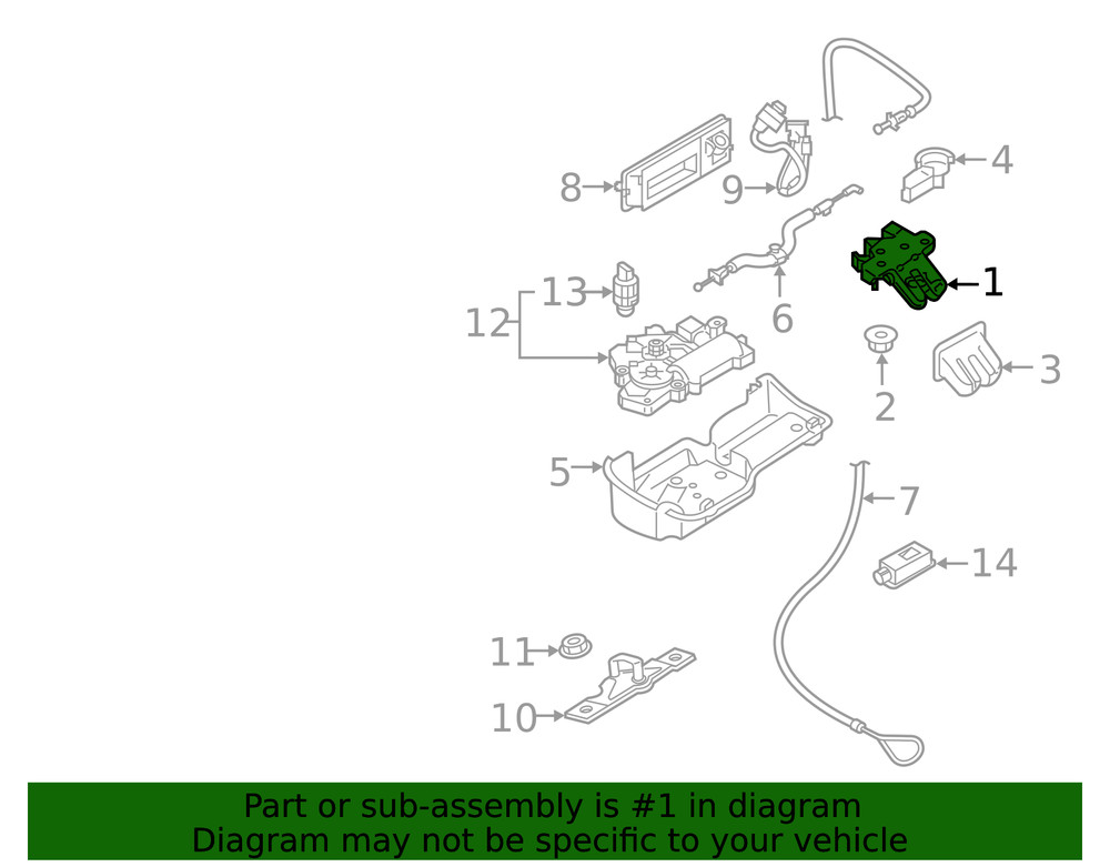 Genuine Audi Lock 81A-827-506