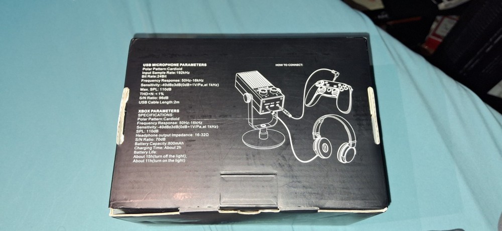 USB Microphone(ZealSound BD9) RGB Gaming (XBOX USABLE)