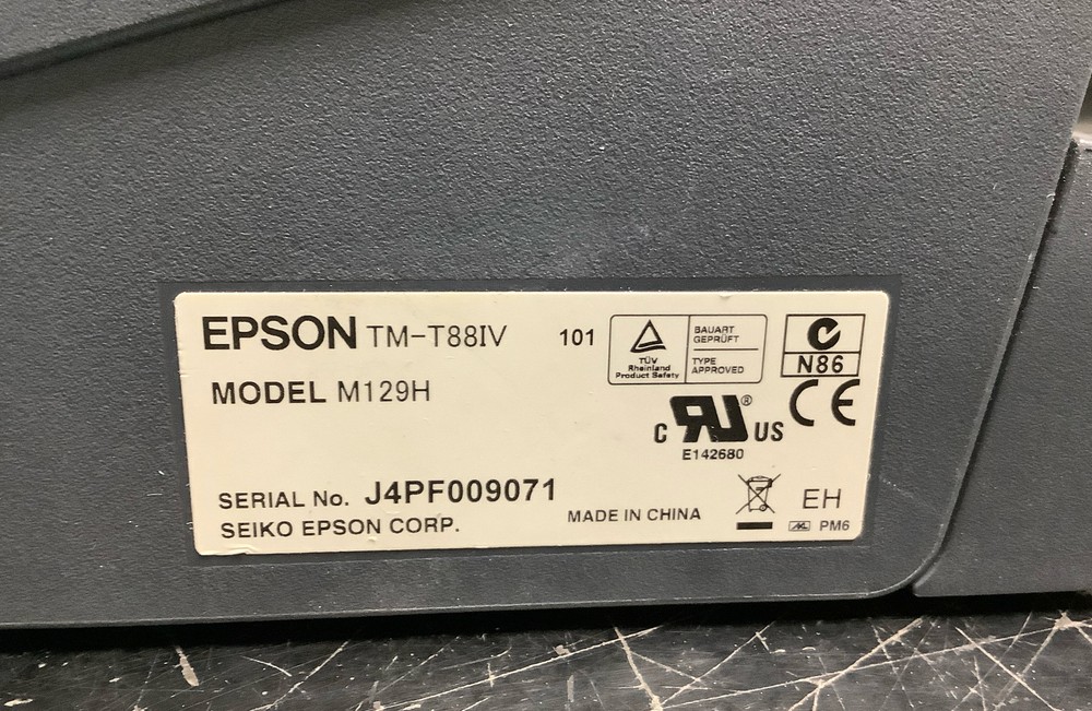 Epson Model M129H Receipt Printer | No Power Adapter