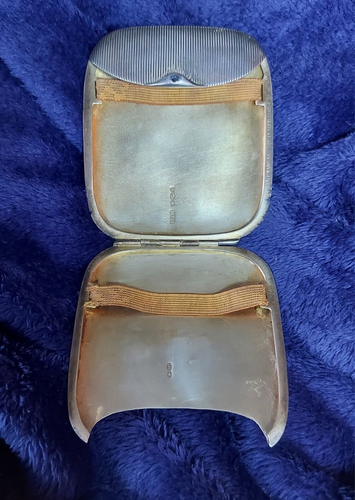 Art Deco Cigarette Case 925 Gresham Spring Hinges 3.6 Oz