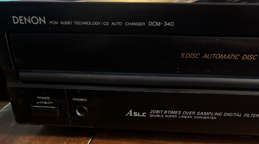 Denon DCM-340 5 Disc CD Compact Disc Changer Player