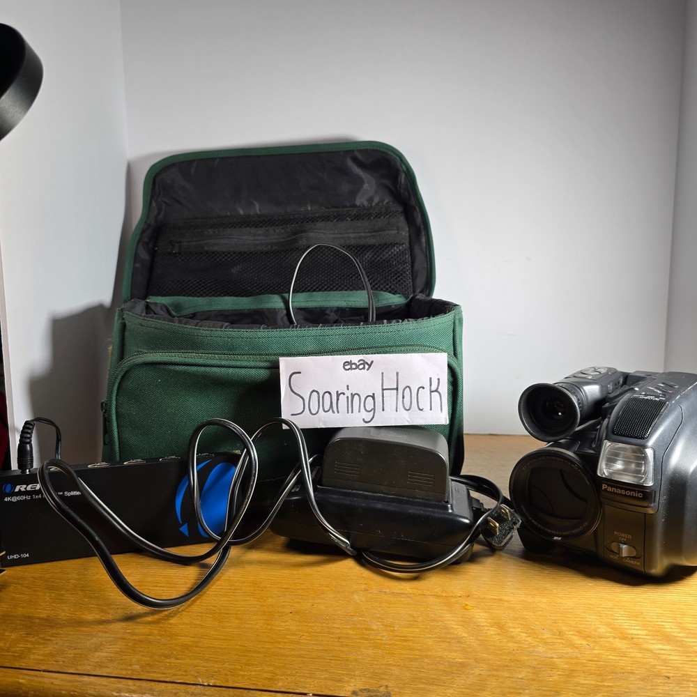 Panasonic PalmSight PV-L557D Camcorder Bundle! Read