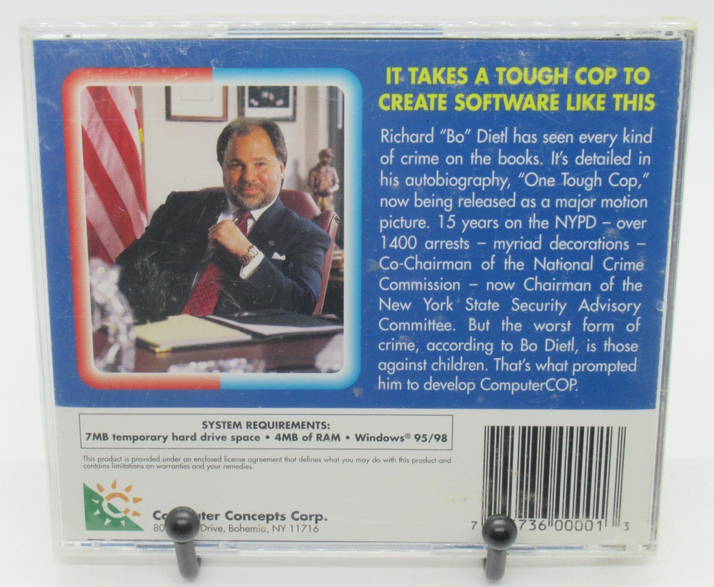 RICHARD DIETL: ONE TOUGH COMPUTER COP - INTERNET GUARDIAN PC CD-ROM SOFTWARE